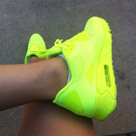 fluorescent yellow shoes.